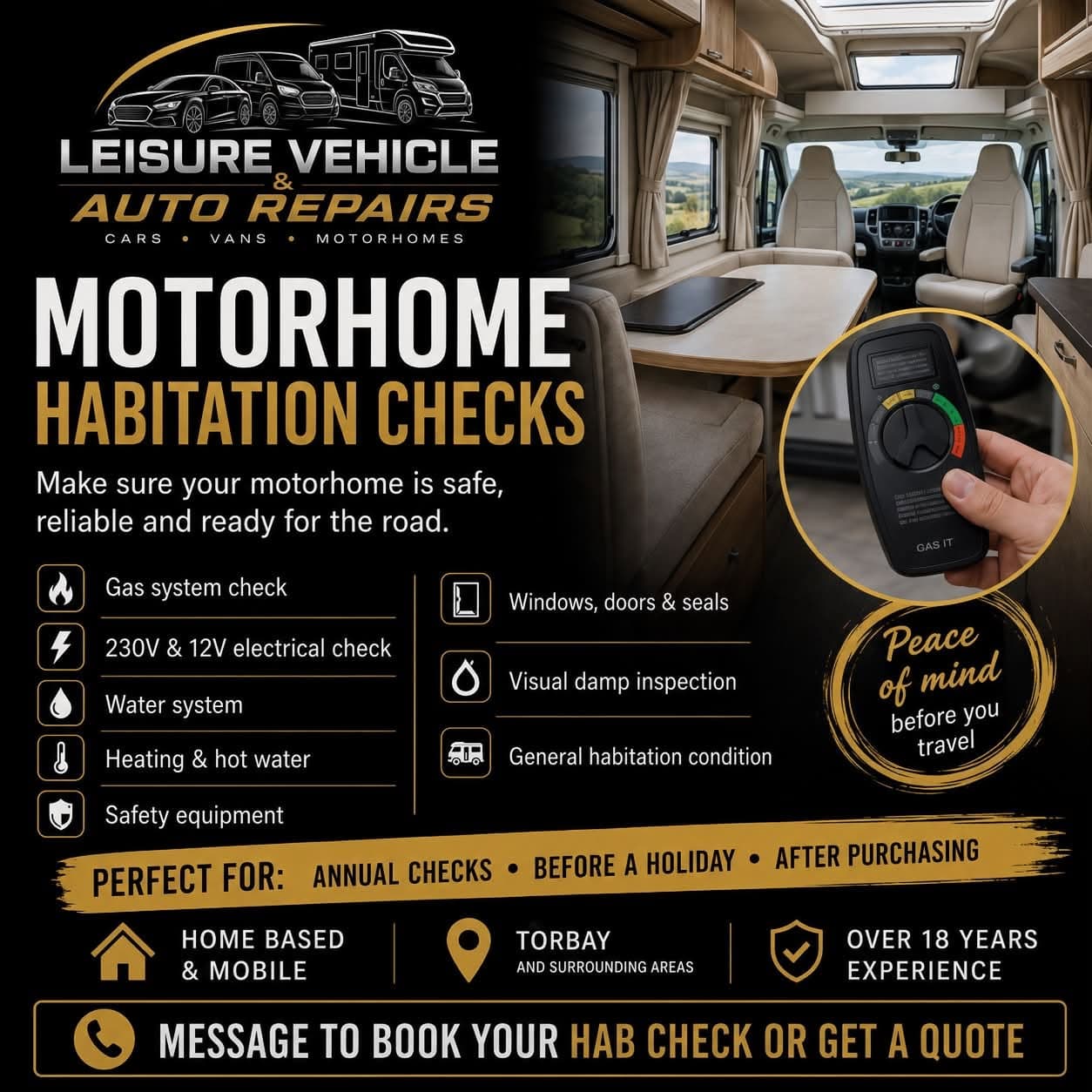 Motorhome habitation check artwork